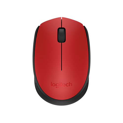 Logitech-M171-Wireless-Mouse-Red-Top-View-910-004641