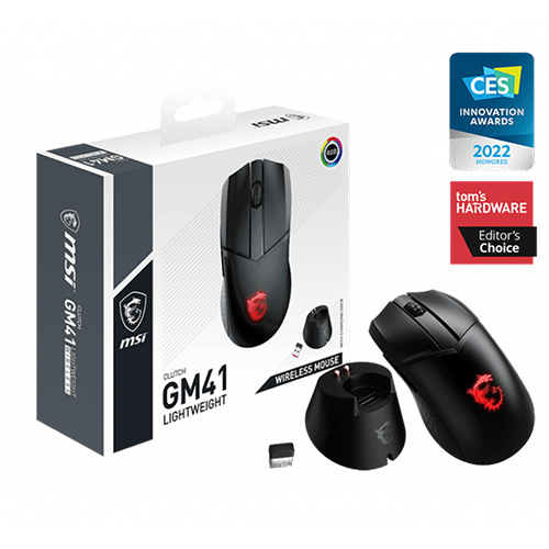 MSI-Clutch-GM41-Lightweight-Wireless-Gaming-Mouse-with-packaging