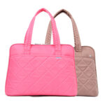Kingsons-Ladies-In-Fashion-Series-Shoulder-Laptop-Bags-in-Pink-and-Khaki