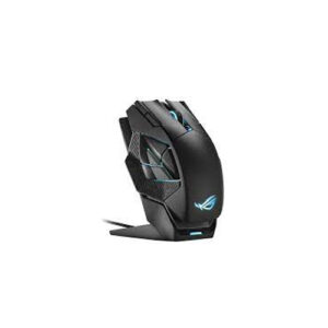 Asus-ROG-P707-Spatha-X-Gaming-Mouse-front-view-with-stand