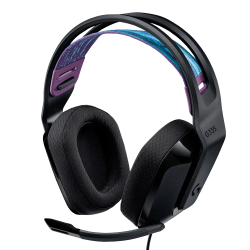 Black-Logitech-G335-Wired-Gaming-Headset-Front
